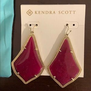 Signature maroon Kendra Scott earrings